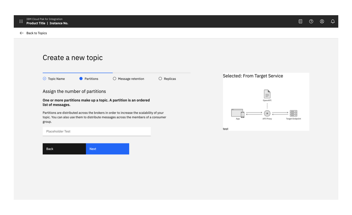 Multistep creation flow with image