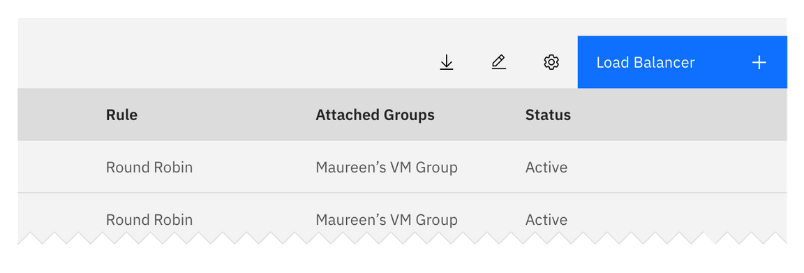 Example of add as a Button with Icon in a Data Table